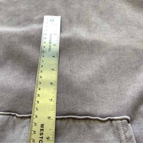 Les Tien Unisex Heavyweight Crew Neck Sweatshirt Size Small Light Purple FLAWS - Picture 6 of 11